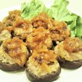 イエローバード's cooksnap of when they made 椎茸の肉詰め照り焼き玉ねぎソース添え.