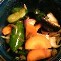 ♪♪まぁ〜ちゃん♪♪'s cooksnap of when they made 大葉にんにく醤油できゅうりとなすのお漬物.
