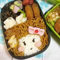 monchan♪♪'s cooksnap of when they made キャラ弁＊やきそばガール♡.