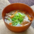 お料理ニャロメ's cooksnap of when they made ★びっくりの豚汁★.