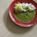 mimimi☆71's cooksnap of when they made ほうれん草と緑豆のグリーンカレー.