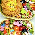 ☆ミルミル's cooksnap of when they made そぼろでライオンさんのキャラ弁❤.