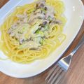 mava's cooksnap of when they made 簡単♪ツナとキャベツのクリームパスタ☆.