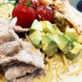 オレマリ２０１０'s cooksnap of when they made 夏の美肌に♡アボカドキムチ豆乳冷製パスタ.