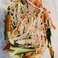 ももゆみ1230's cooksnap of when they made きゅうり人参もやしのナムル.