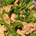 かめのたろう's cooksnap of when they made 豚コマ肉とピーマンの香味豆板醤炒め.
