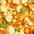 ☆なずはんたろう☆'s cooksnap of when they made 簡単・炒り豆腐♪水切り豆腐・卵・人参入り.