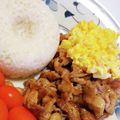 くみちょ～～'s cooksnap of when they made 豚コマもやし卵だけ南蛮風ボリューム丼！.