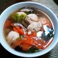 ポニーリボン's cooksnap of when they made 鍋に汁物アレンジ自在！鶏団子（つみれ）.