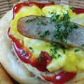おかって菜園's cooksnap of when they made パンの成形　パン屋さんのハムマヨコーン.