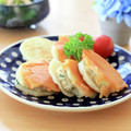 runa10's cooksnap of when they made チーズの羽根付き。長芋のはさみ焼き.