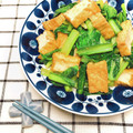 ぽんしゅラブ子's cooksnap of when they made 【お弁当に！】小松菜と厚揚げの生姜炒め.