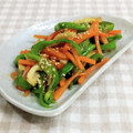 umemodoki's cooksnap of when they made にんじんとピーマンとちくわのきんぴら.