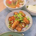 Nozzy_Q31's cooksnap of when they made カリカリ豚の照り焼き丼☆しょうが風味.