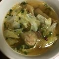 お願いひつじ's cooksnap of when they made キャベツとザーサイのベトナム風スープ.