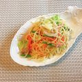 yesmama's cooksnap of when they made 冷凍パスタでカレー味パスタ！.