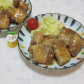 みかかめ's cooksnap of when they made 蒟蒻の肉巻き！豚ばら薄切り肉で角煮の味。.
