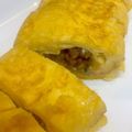 やよい・M's cooksnap of when they made 卵焼きに肉味噌巻き込みました･∀･.