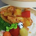 M130018's cooksnap of when they made ささ身　酢豚風　新玉ネギパプリカピーマン.