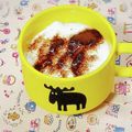 ふうはっちゃん's cooksnap of when they made ﾖｰｸﾞﾙﾄにｺｰﾋｰかけるってあり??.