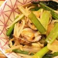 Beかんせい's cooksnap of when they made あさりと小松菜のガーリックバター炒め.