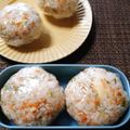 もふもふクロさん's cooksnap of when they made *鮭フレークとチーズのおにぎり*.