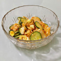 キンプリ's cooksnap of when they made 茹卵と竹輪胡瓜のまろやかキムチマヨ和え.