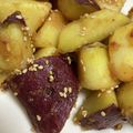 みょんとも's cooksnap of when they made 揚げない！バター香る大学芋味のさつまいも.
