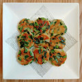 neko＊and…'s cooksnap of when they made ニラとはんぺんのもちふわ焼き.