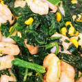 あやたろっち's cooksnap of when they made 冷凍#コーンエビほうれん草バターマヨ炒め.