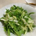 papikun's cooksnap of when they made セロリの葉のサラダ＆胡麻ドレッシング.