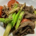 半熟王子's cooksnap of when they made アスパラガスと牛肉の簡単☆オイスター炒め.