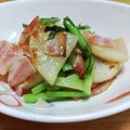 往きつ戻りつ's cooksnap of when they made ☆カブとベーコンの塩炒め☆.