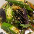 苺姫３ママ's cooksnap of when they made 茄子とオクラのサッパリ揚げびたし.