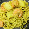 ＪＯＥ's cooksnap of when they made エビとジャガイモのジェノベーゼパスタ♪.