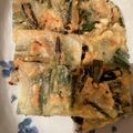 クック766L8K☆'s cooksnap of when they made 子どもも喜ぶ★豚肉、にら、小松菜のチヂミ.