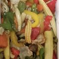 おケロ☆'s cooksnap of when they made 豚バラ肉とヤングコーンの中華風炒め.
