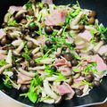 いちごクック's cooksnap of when they made 豆苗とベーコン☆ぶなしめじのバター炒め　.
