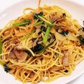 亜矢佳's cooksnap of when they made 和風カレー味✿ほうれん草と豚肉スパゲティ.