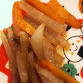 クックS5N2AF☆'s cooksnap of when they made だいこん皮とにんじんの蒸しきんびら.
