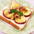 クックHG9V8Y☆'s cooksnap of when they made ♡林檎と薩摩芋の甘煮トースト♡.