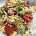 おのみちゃん's cooksnap of when they made トマトとちりめんじゃこの卵とじ素麺.