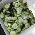 もりのりころ's cooksnap of when they made きゅうりとわかめの酢の物.