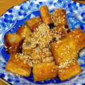 下手のよこずき's cooksnap of when they made 厚揚げとちくわの甘辛揚げ.