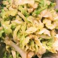 ねこのガストン's cooksnap of when they made レンジで大量消費♪副菜キャベツのごま和え.