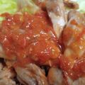 まみこ５１５'s cooksnap of when they made 簡単鶏もも肉のソテー　トマトと一緒に。.
