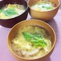 フジぽん's cooksnap of when they made ふわふわ玉子とちくわの味噌汁❇️.