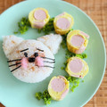 マルんちの丸顔's cooksnap of when they made わっぱ弁当＊魚肉ソーセージの水玉卵焼き.