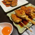 ♪Key♪'s cooksnap of when they made 甘辛タレ♪月見○つくね串.