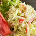 たこあんこ☆'s cooksnap of when they made キャベツとカニカマのやみつきサラダ.